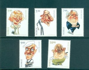 Norway - Sc# 1298-1302. 2001 Actors. MNH $10.15.