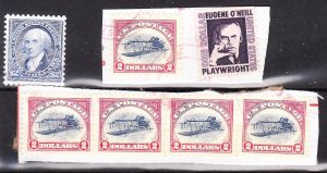 MOstamps - US High Denomination Stamps used on paper - Lot # HS-E600