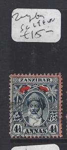 ZANZIBAR  (PP2510B)  OLD SULTAN 4 1/2A  SG 191   VFU