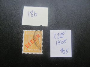 Berlin 1949 Used mi.27III OVERPRINT VAR. VF 150 EUROS (186)