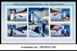 GUINEA BISSAU - 2007 International year of the DOLPHINE / LIGHTHOUSE M/S MNH