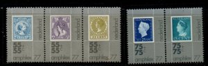 Netherlands Sc B522-26 1976 AMPHIEX stamp set mint NH