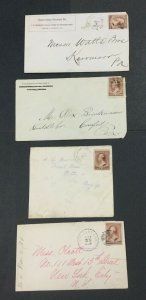 MOMEN: US #210 FANCY CANCELS USED ON COVER #29757