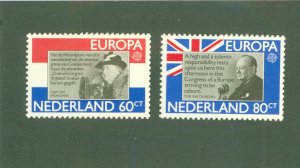 NETHERLANDS 605-6 MNH BIN $1.50