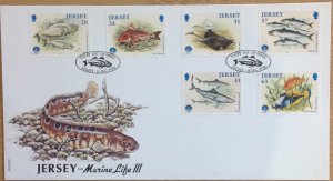 JERSEY FDC 1998 MARINE LIFE..FISH SG864/869 cat £6