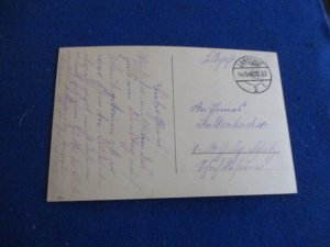 WWII ERA GERMANY PROPAGANDA POST CARD W/SPECIAL PM, GOLDEN LOVE