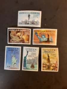 +Antigua #828-833         MNH