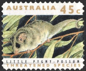 Australia SC#1244 45¢ Threatened Species: Little Pygmy Possum (1992) Used