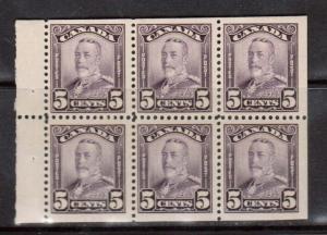 Canada #153a VF/NH Booklet Pane