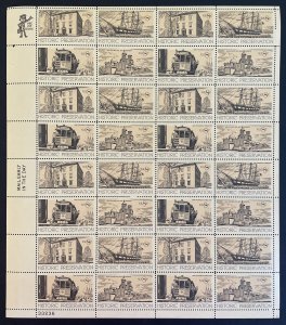 Scott 1440 - 1443 HISTORIC PRESERVATION Sheet of 32 US 8¢ Stamps MNH 1972