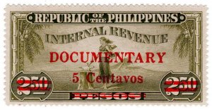 (I.B) Philippines Revenue : Documentary 5c on 2.50P OP 