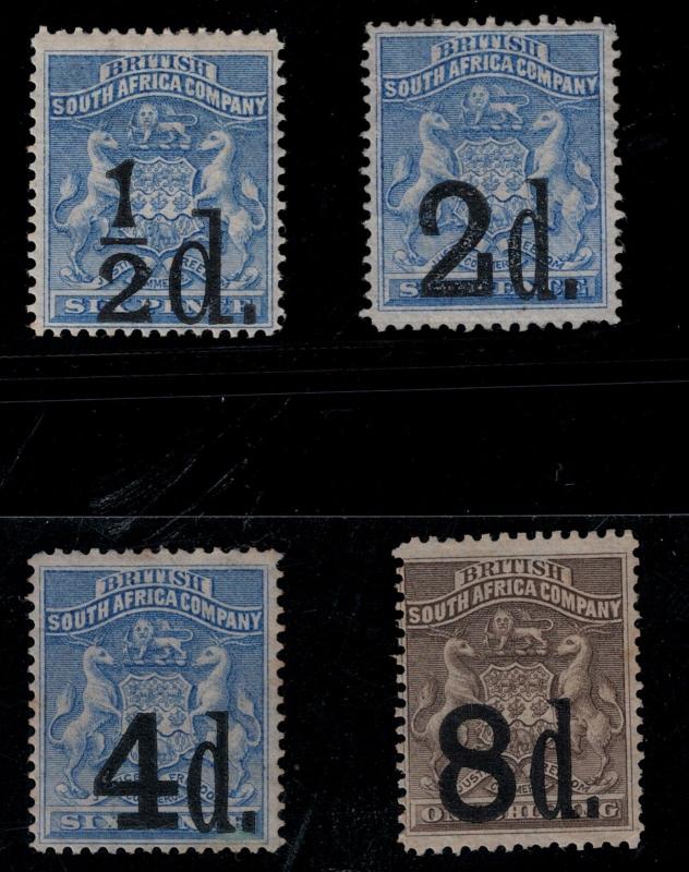 Rhodesia 1891 SC 20-23 Mint SCV $780.00 Set