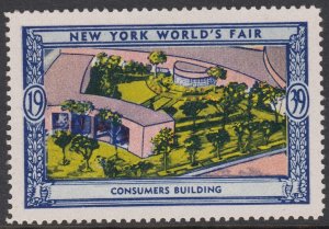 US 1939 NY Worlds Fair MNH – Consumers Building