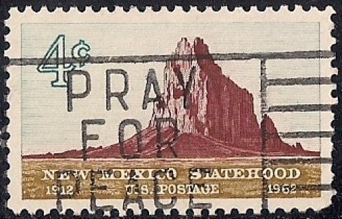 1191 4 cent New Mexico Statehood Stamp used VF