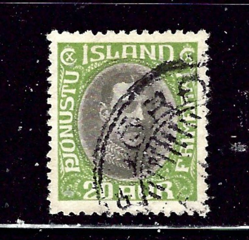 Iceland O45 Used 1920 issue