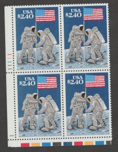 U.S. Scott #2419 Space - Man on the Moon Stamp - Mint NH Plate Block