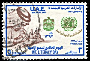 United Arab Emirates 106, used, International Literacy Day