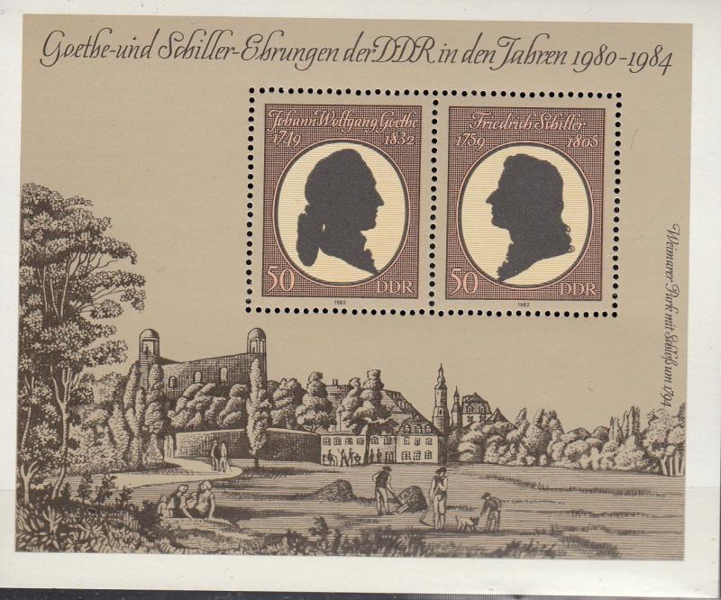 East Germany - 1982 Goethe - Schiller Sc# 2245 - MNH (1205)