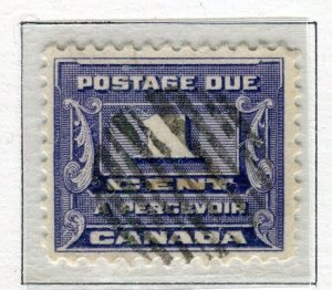 CANADA; 1933 early Postage Due issue fine used 1c. value