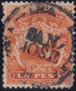 Costa Rica 1863 SC 4 Used 