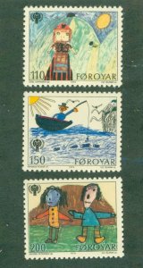 FAROE ISLANDS 45-7 MNH BIN $1.45