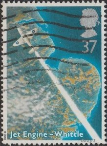 Great Britain #1363 1991 37p Whittle Jet Engine USED-VF.