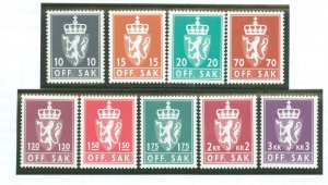 Norway #O95/O96/O97/O102/ Mint (NH) Single