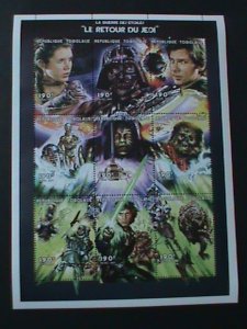 TOGO-1997  FAMOUS MOVIE-STARWAR-THE RETURN OF JEDI- MNH-SHEET VERY FINE