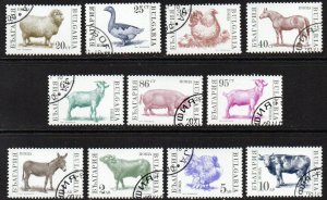 Bulgaria Sc #3581-3591 Used Farm Animals