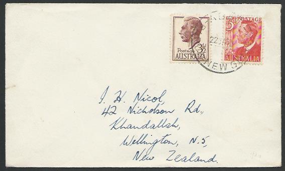 PAPUA NEW GUINEA 1952 Australia Period cover ex ABAU.......................12401