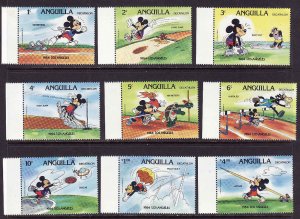 Anguilla-Sc#559-67-unused NH set-Los Angeles Olympics-Sports
