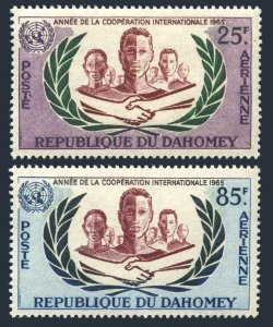 Dahomey C26-C27,MNH.Michel 253-254. International Cooperation Year ICY-1965.