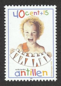 Netherlands Antilles Scott B329 UNH - 1998 Rights of the Child - SCV $0.85