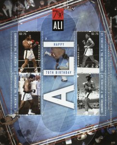 Muhammad Ali Stamps St Vincent & Grenadines 2011 MNH Boxing Sports 4v M/S I