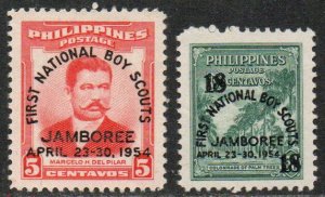 Philippines Sc #608-609 Mint Hinged
