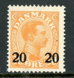 Denmark 1926 Overprint 20/30 Ore Orange Scott #176 Miint B425