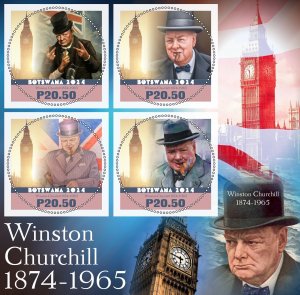 Stamps. Winston Churchill ,Franklin Roosevelt 2024 year 1+1 sheet perforated NEW