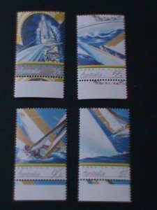 ​AUSTRALIA-1987 SC#1011-4  AMERICA CUP-MNH VF-LAST ONE WE SHIP TO WORLD WIDE
