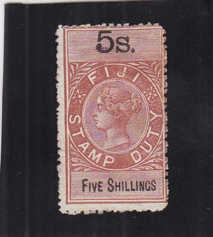 Fiji, Stamp Duty Tax, 5/S, Sc #12 (24927)