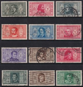 Sc# 268 / 279 Italy 1932 Dante Alighieri Society complete used set CV $818.85