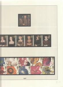 LINDNER LUXURY GB ALBUM PAGES YEARS 1997-1998