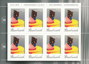 Aland 2011 Complete set of 12 Exhibition Stamps for Stamp Show Cities - sheets