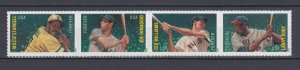 (A) USA #4694-97 Major League Baseball Strip of 4 Forever  Stamps MNH