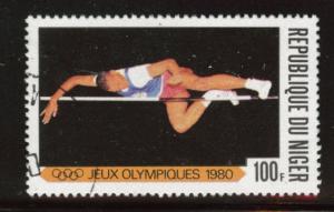 Niger Scott 509 used CTO 1980 olympic stamp