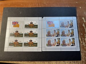 NIUE # 194-195--MINT NEVER/HINGED---COMPLETE SET OF MINI-SHEETS-----1977