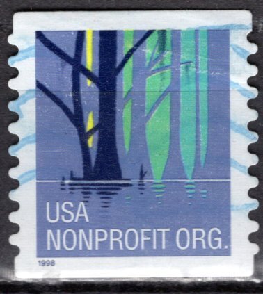 USA; 1998: Sc. # 3207A: Used Perf. 9,8 Vert. Single Stamp