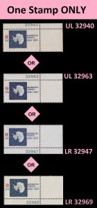 US 1431 Antarctic Treaty 8c plate single MNH 1971