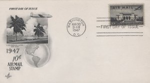 ZAYIX US C34-3 Artcraft FDC UA small Washington DC cancel USFM102023001