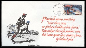 #2619 Olympic Baseball Heartland FDC