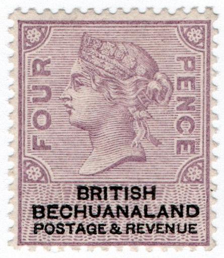 (I.B) British Bechuanaland Revenue : Duty Stamp 4d